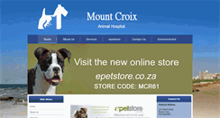 Desktop Screenshot of mountcroixvet.co.za