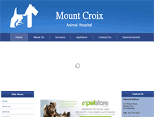 Tablet Screenshot of mountcroixvet.co.za